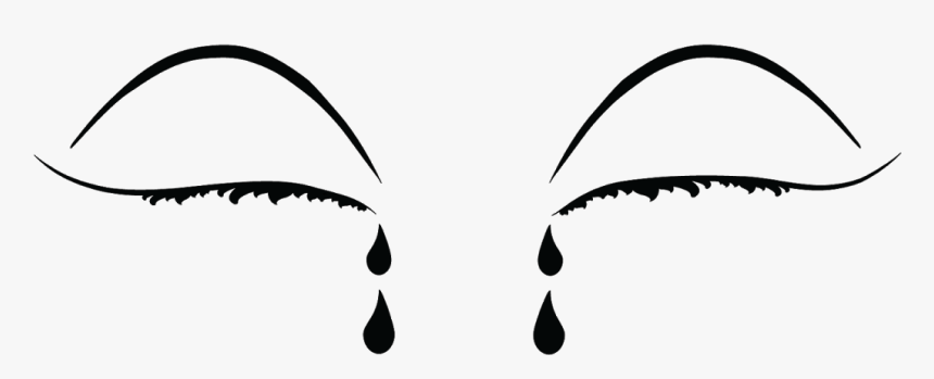 Black, Broken Heart, Crying, Crying Clipart, Emotional, - Png Image Of Crying Eyes, Transparent Png, Free Download