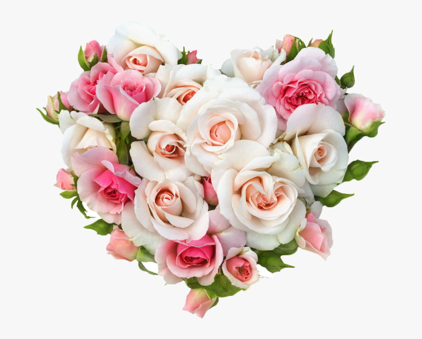 Gift Wedding Rose Heart Flower Bouquet - Wedding Bouquet Of Roses Png, Transparent Png, Free Download