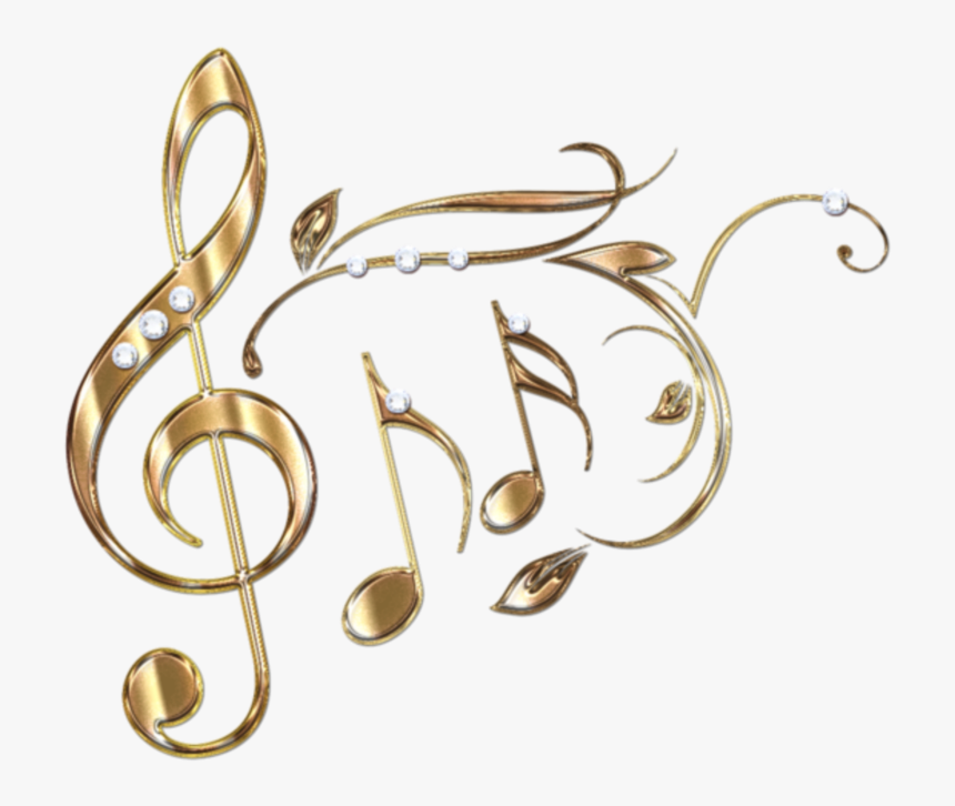 #mq #gold #music #notes #note - Gold Music Notes Png, Transparent Png, Free Download