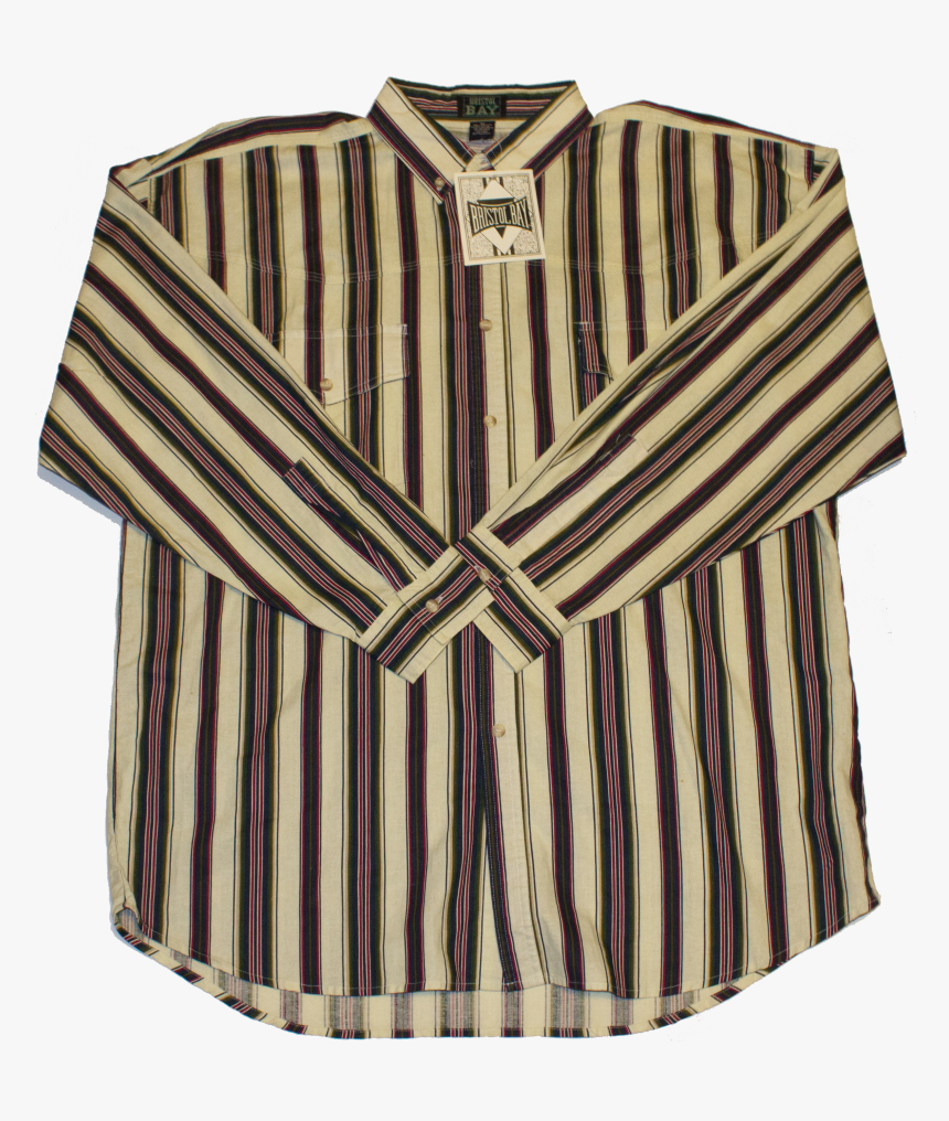 Vintage 90s Vertical Stripe Button Up - Blouse, HD Png Download, Free Download