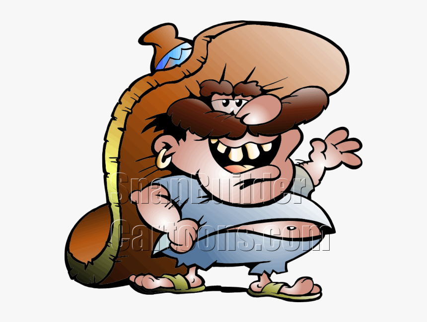 Fat Mexican Wearing Sombrero - Fat Mexican Cartoon Character, HD Png Download, Free Download