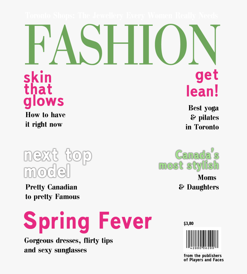 Blank Magazine Cover Template Clipart Magazine Vogue - Magazine Covers Templates Free, HD Png Download, Free Download