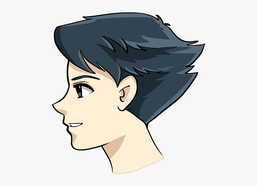 How To Draw Anime Boy Face - Draw Anime Boy Face, HD Png Download, Free Download