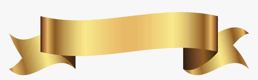 Clip Art Faixa Dourada - Vector Gold Banner Png, Transparent Png, Free Download