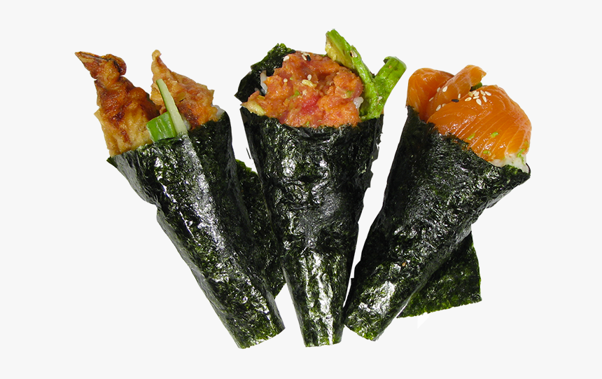 Three Handroll Special - Smoked Eel Asparagus Hand Roll, HD Png Download, Free Download