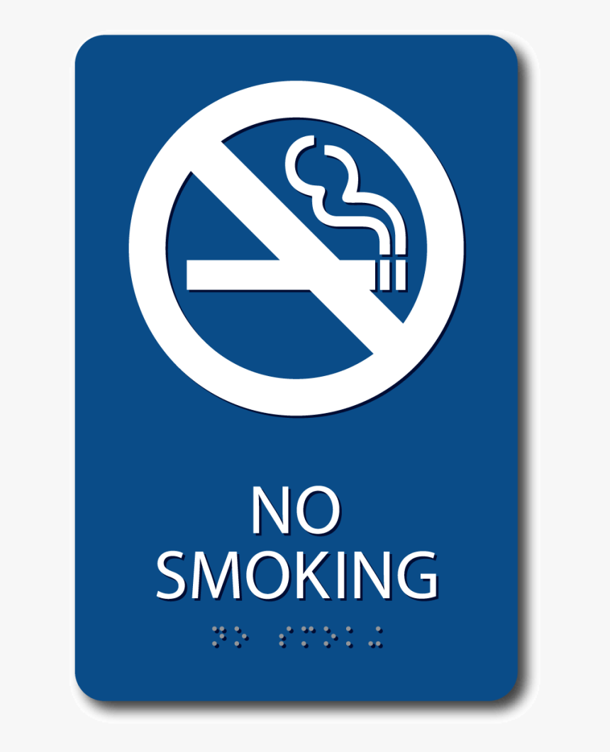No Smoking Sign In Blue, HD Png Download, Free Download