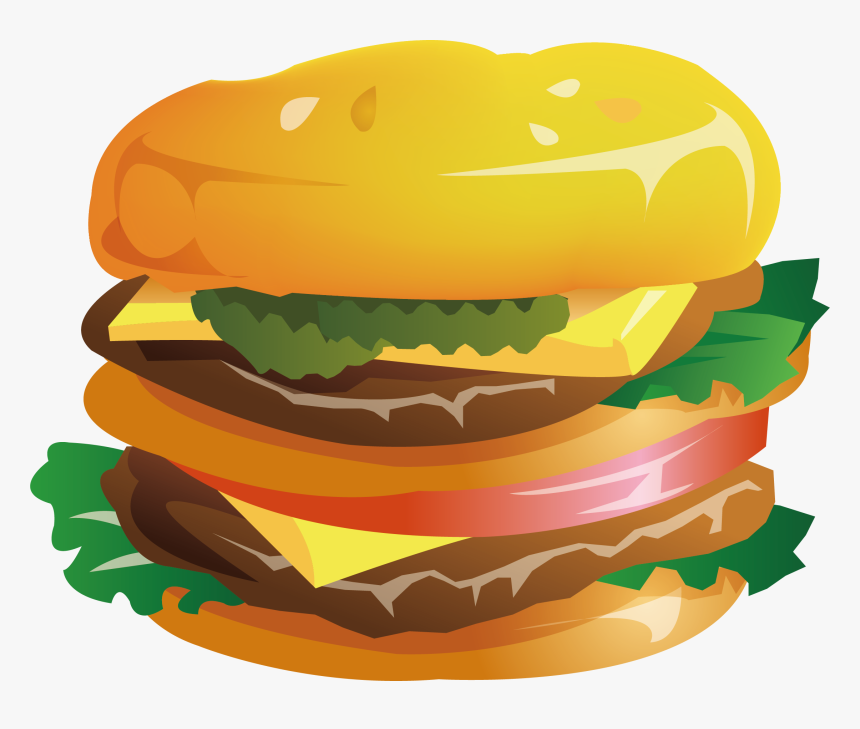 Cartoon Burger Png - Cartoon Mcdonalds Big Mac, Transparent Png, Free Download