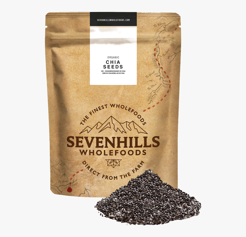 Sevenhills Wholefoods Organic Raw Chia Seeds - Hemp Protein Powder Whole Foods, HD Png Download, Free Download