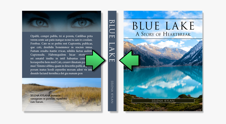 Book Cover Layout - Book Cover With Spine Template, HD Png Download, Free Download