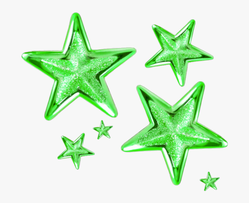 Transparent Green Star Png - Transparent Background Gold Stars Png, Png Download, Free Download