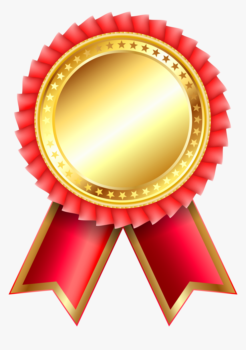 Red Award Rosette Png Clipar Image - Award Ribbon Transparent Background, Png Download, Free Download