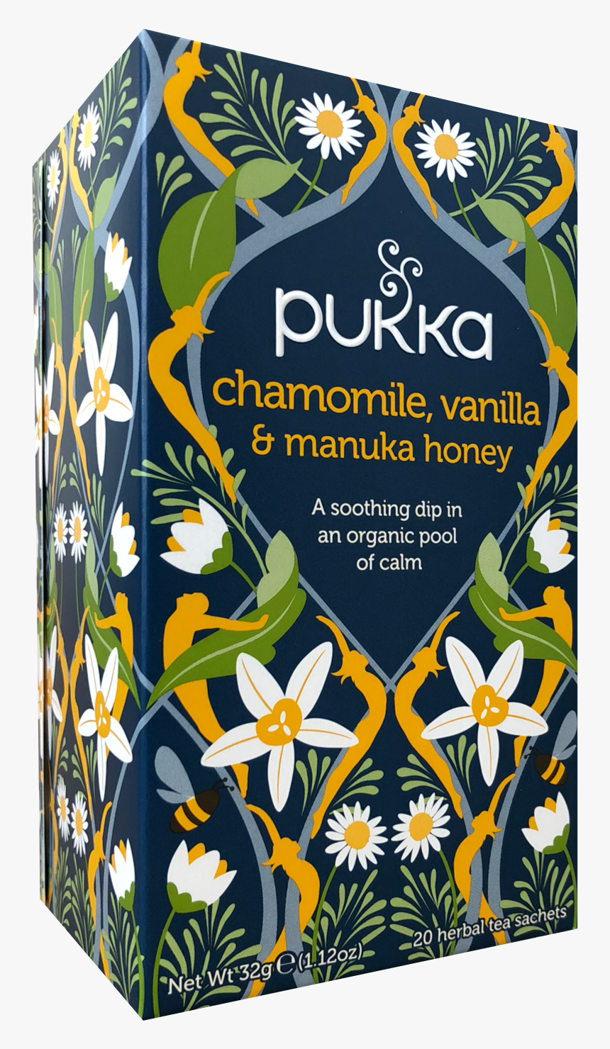 Chamomile Vanilla Honey Tea , Png Download - Pukka Chamomile Vanilla Manuka, Transparent Png, Free Download