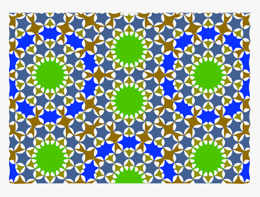 Islamic Geometric Tile 7 Clip Arts - Green Geometric Islamic Png, Transparent Png, Free Download
