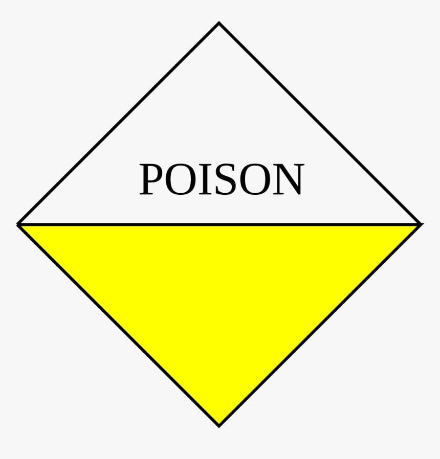 Poison Yellow Toxicity Label, HD Png Download, Free Download