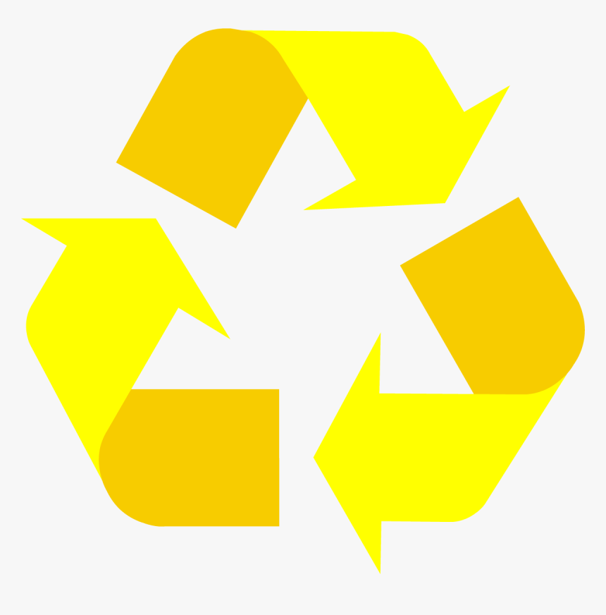 Recycling Symbol Icon Twotone Yellow - Reduce Recycle Reuse Refuse, HD Png Download, Free Download