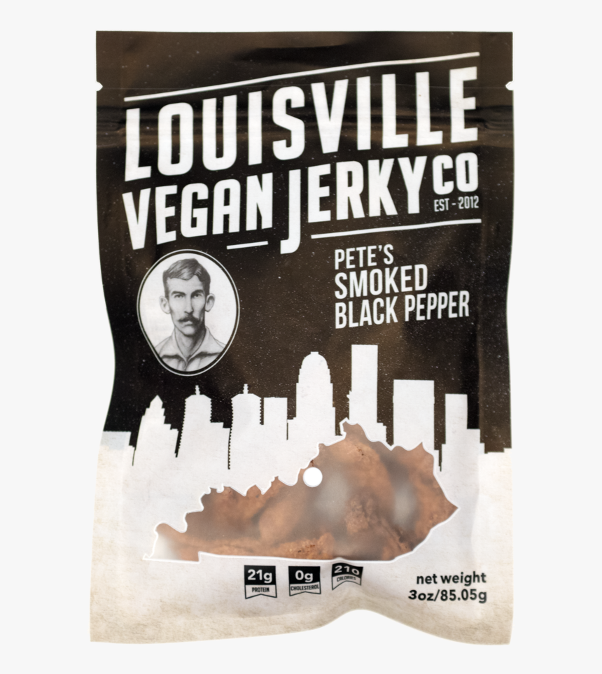 Petes Smoked Black Pepper - Louisville Vegan Jerky Smoked Black Pepper, HD Png Download, Free Download