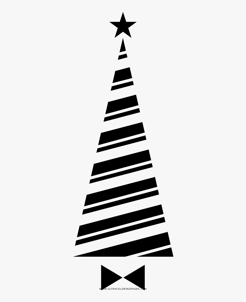 Christmas Tree Coloring Page - Christmas Tree, HD Png Download, Free Download
