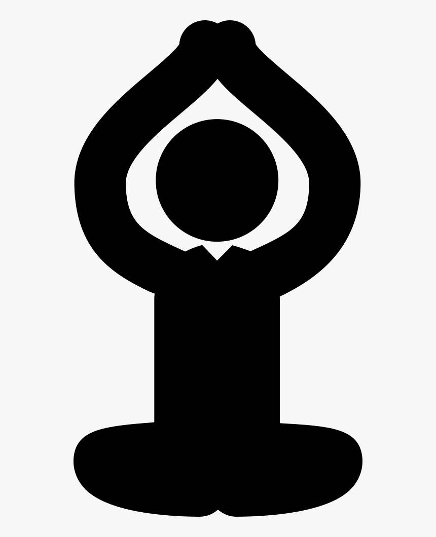Man Yoga Posture Sitting With Rised Arms Upon The Head, HD Png Download, Free Download