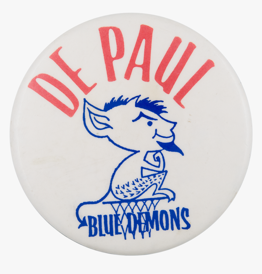 De Paul Blue Demons Chicago Button Museum - Circle, HD Png Download, Free Download