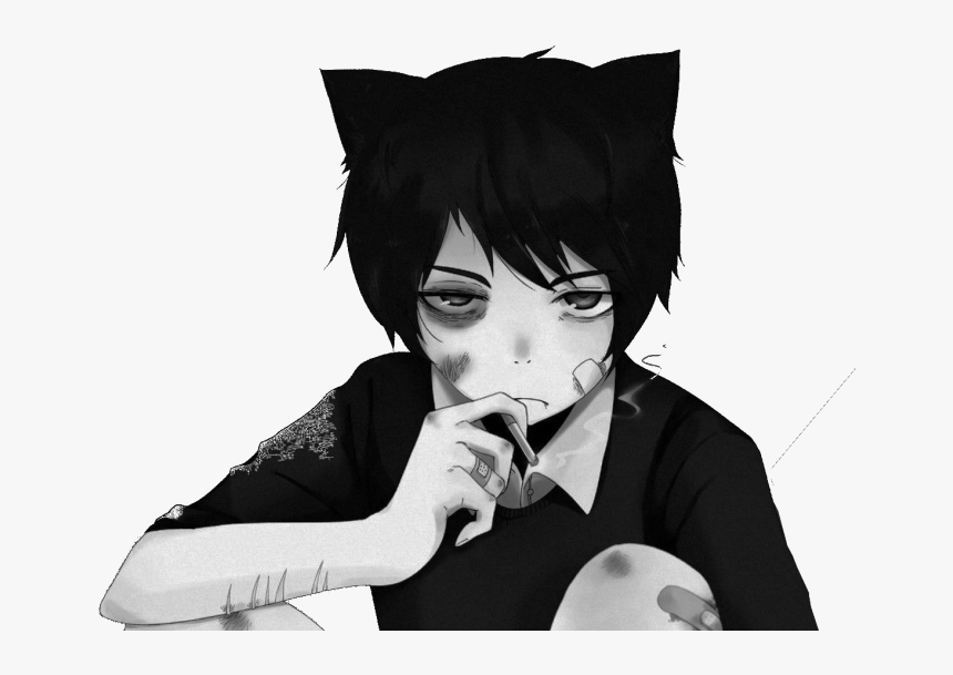Transparent Depressed Boy Clipart - Depressed Sad Anime Boy, HD Png Download, Free Download