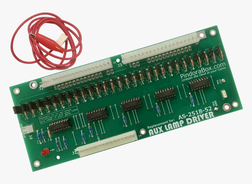 Aux Led/lamp Driver Board For Bally/stern 
 Title=aux - Bally Aux Lamp Driver, HD Png Download, Free Download