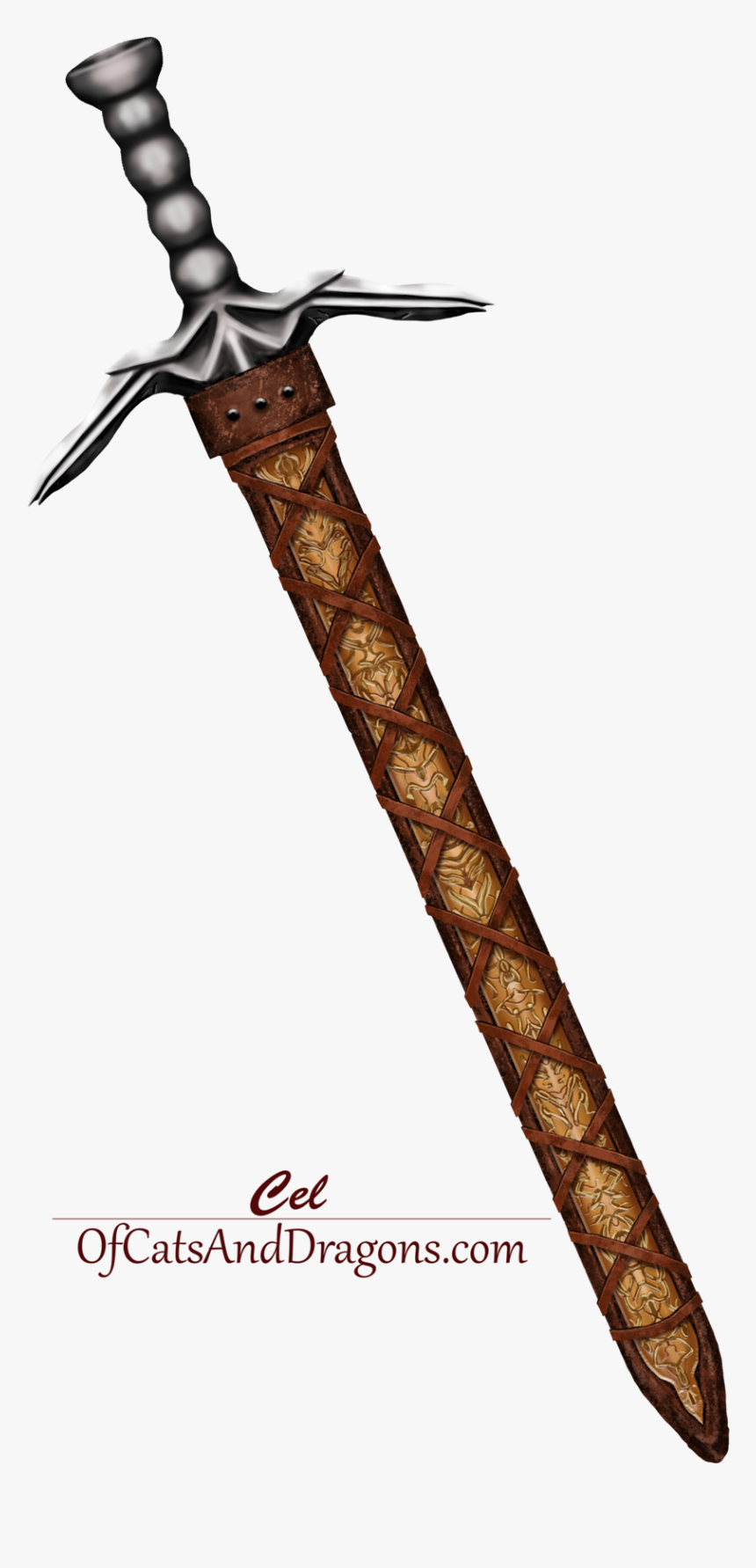 Transparent Sword Drawing Png - Sheathed Sword, Png Download, Free Download