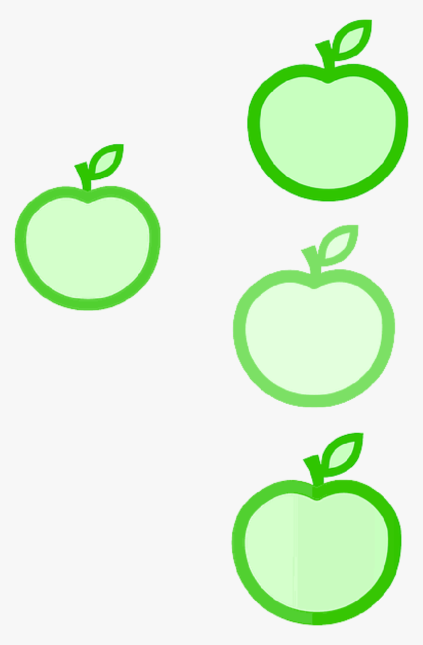 Red, Green, Apple, Food, Apples, Yellow, Cartoon - Granny Smith, HD Png Download, Free Download