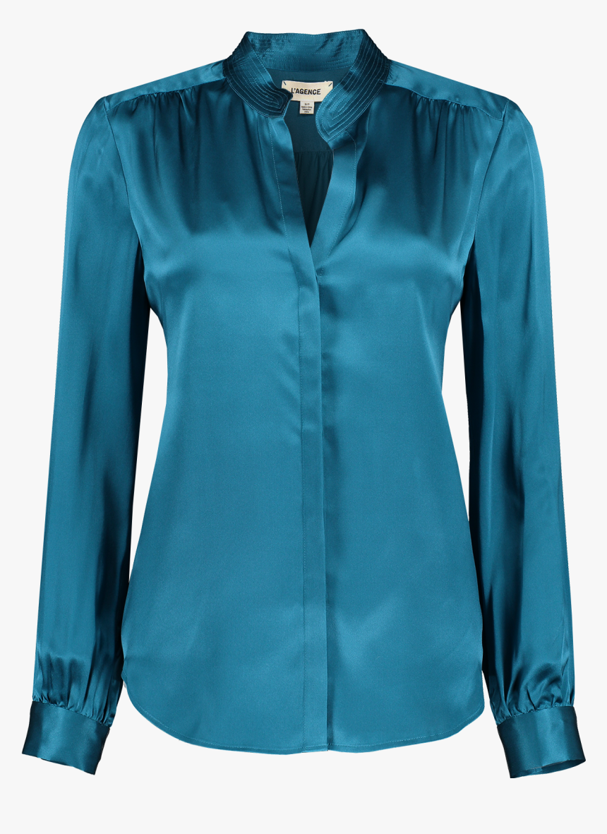Front View Image Of Lagence Womens Bianca Band Collar - Blouse, HD Png Download, Free Download