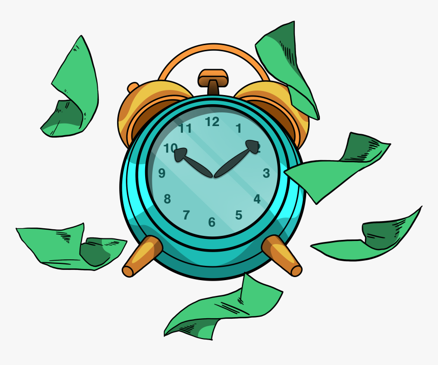 Time Is Money Cartoon, HD Png Download, Free Download