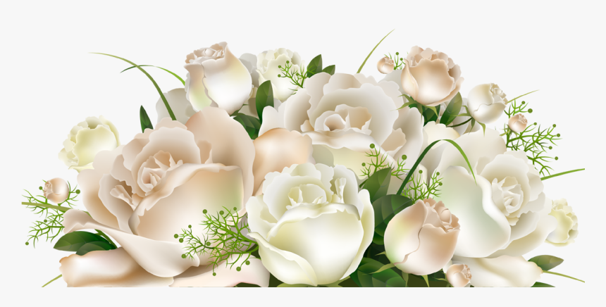 White Rose Bunch - White Rose Flowers Png, Transparent Png, Free Download
