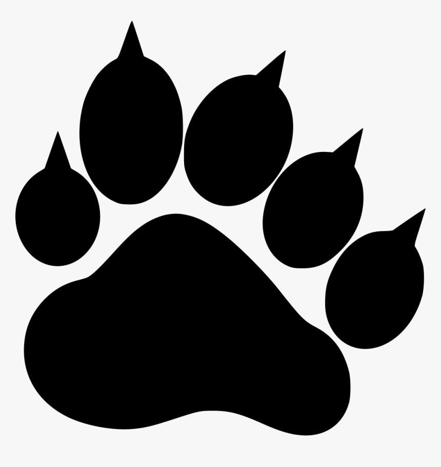 Paw Print Claw Mascot - Bear Paw Icon Png, Transparent Png, Free Download