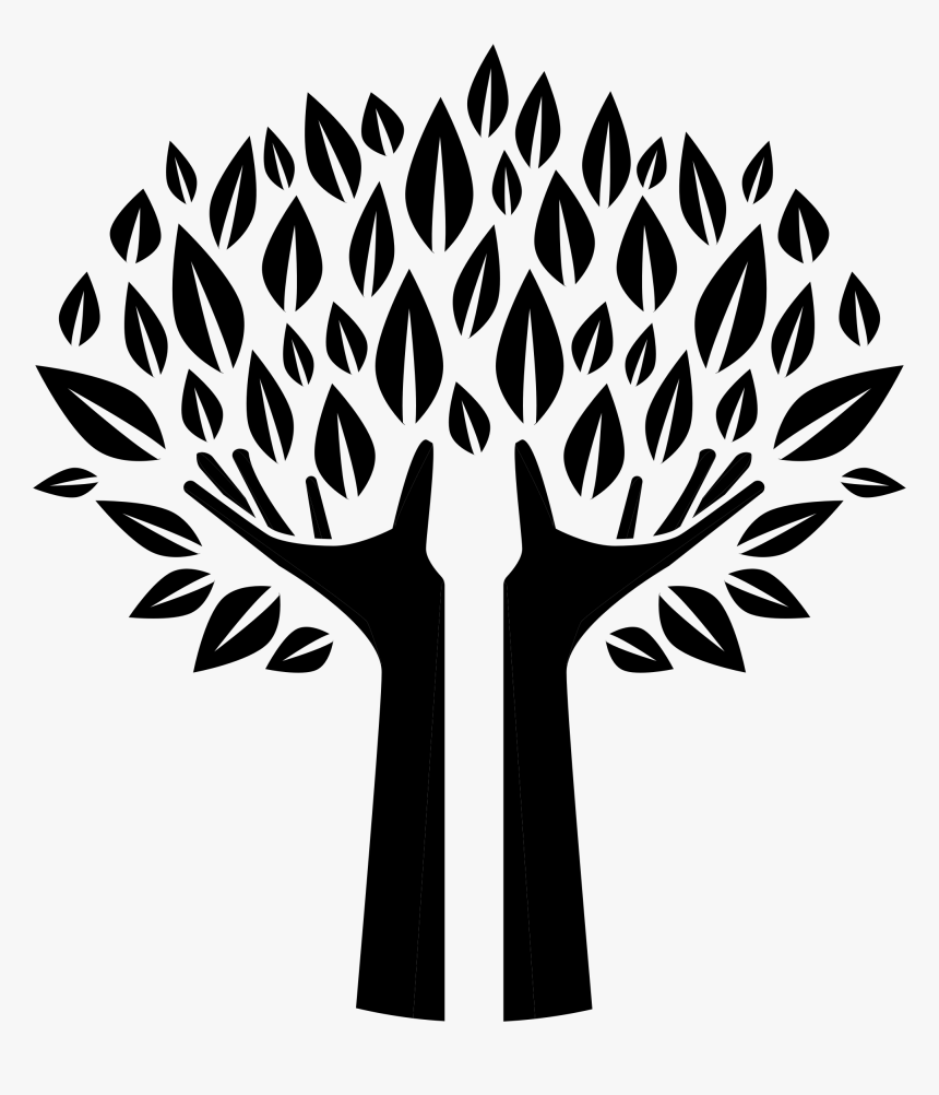 Hands Tree Silhouette Icons Png - Family Tree Silhouette Png, Transparent Png, Free Download