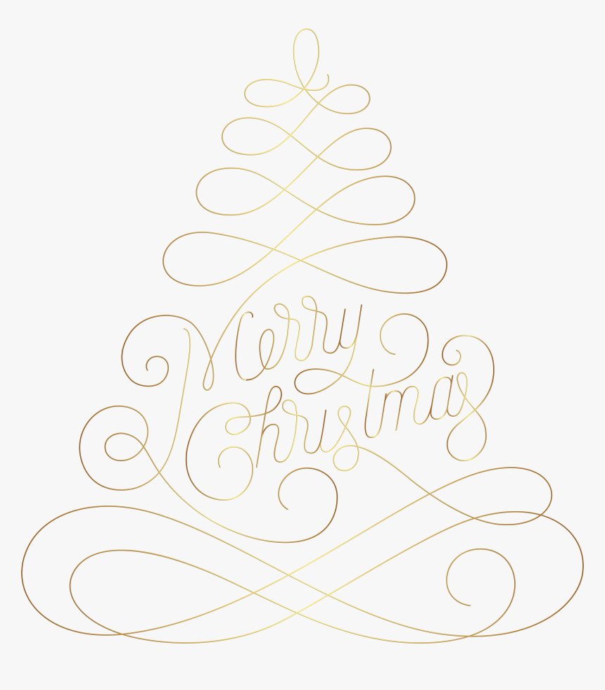 Christmas Clip Art Merry Tree - Christmas Tree, HD Png Download, Free Download