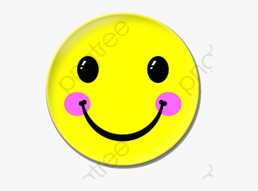 Round Yellow Smiley Face - Sorriso Preto E Amarelo Png, Transparent Png, Free Download