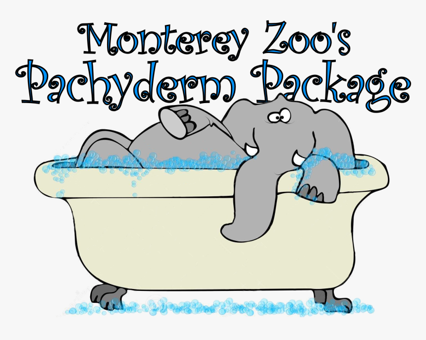 Pachyderm Package Logo - Elephant In Bathtub, HD Png Download, Free Download
