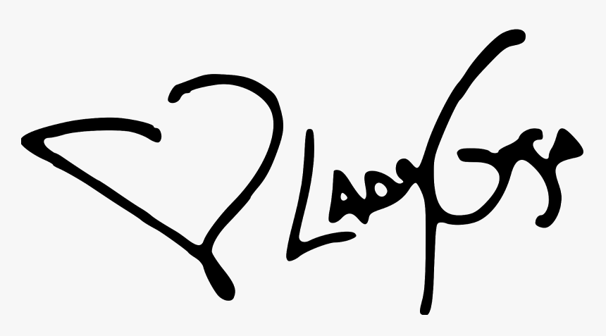 Lady Gaga Signature Png, Transparent Png, Free Download