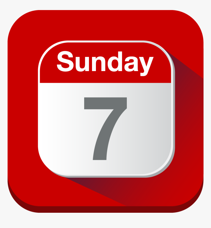Calendar Icon - Sunday On A Calendar, HD Png Download, Free Download