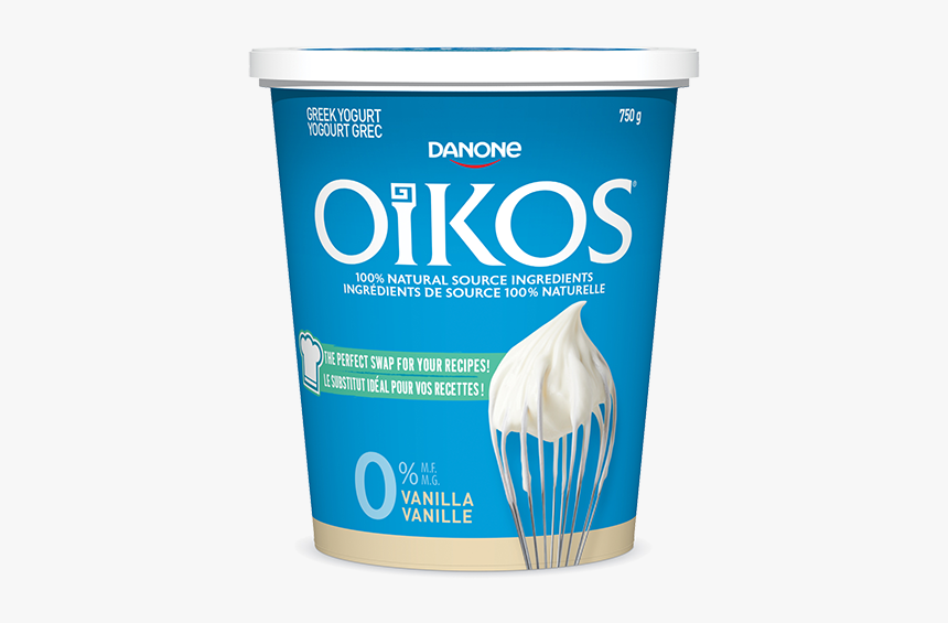 Oikos 0 Vanilla Greek Yogurt - Danone, HD Png Download, Free Download