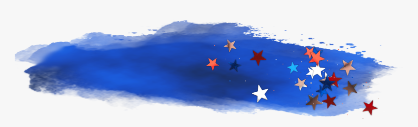 #freetoedit #watercolor #blue #stars #sky #brush #stroke - Painting, HD Png Download, Free Download