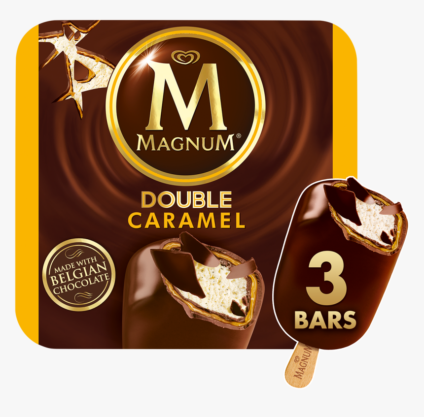 Magnum Ice Cream Double Caramel , Png Download - Magnum Double Caramel Ice Cream, Transparent Png, Free Download