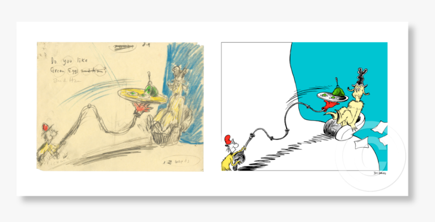 Geh 60th Related Works Geh Diptych - Cat In The Hat Old Dr Seuss Book, HD Png Download, Free Download