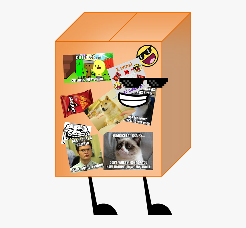 Box Of Memes Pose - Cartoon, HD Png Download, Free Download