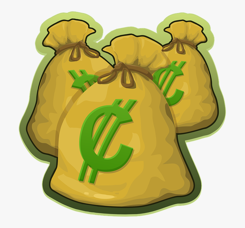 Money, Bags, Cash, Currency, Wealth, Banking, Commerce - Wealth Bags Of Money, HD Png Download, Free Download