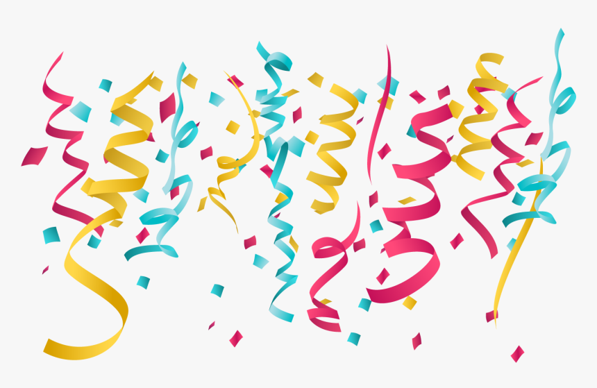 Paper Ribbon Party Birthday - Birthday Party Ribbon, HD Png Download, Free Download