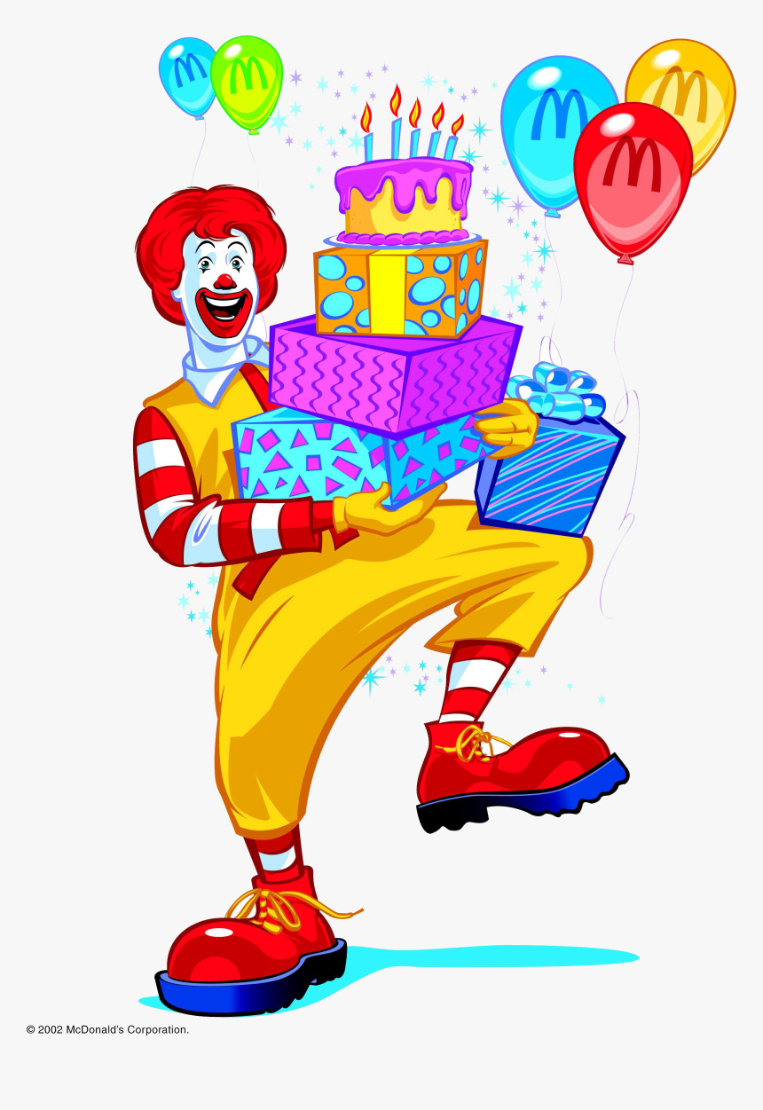 Ronald Mcdonald Transparent - Mcdonalds Birthday Invitation Cards, HD Png Download, Free Download