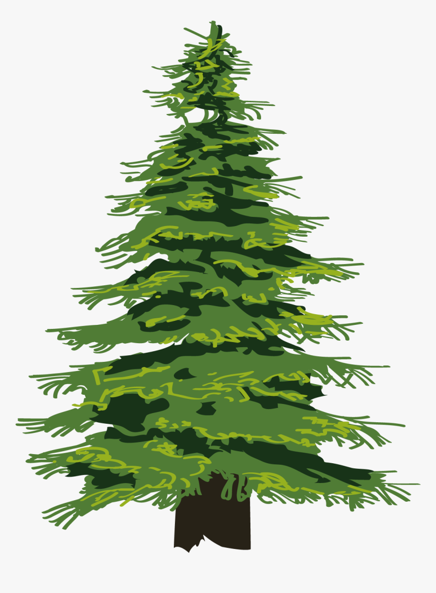 Cedar Tree Silhouette Png - Transparent Pine Tree Clipart, Png Download, Free Download