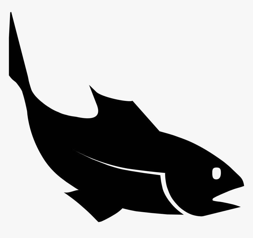 Dolphins And Porpoises - Black And White Fish Clipart, HD Png Download, Free Download