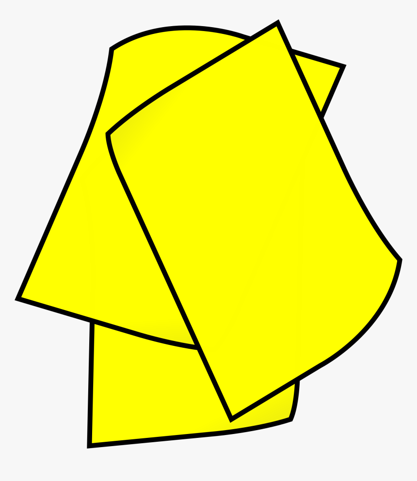 Triangle,symmetry,angle - Yellow Paper Clipart, HD Png Download, Free Download
