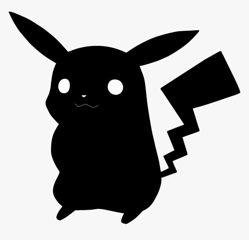 Pikachu Pokemon Silhouette, HD Png Download, Free Download