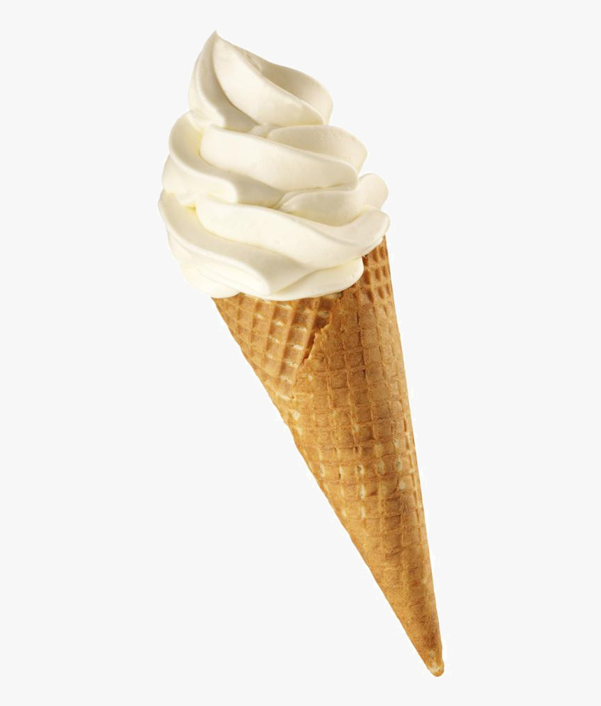 Ice Cream Cone Vanilla Ice Cream, HD Png Download, Free Download